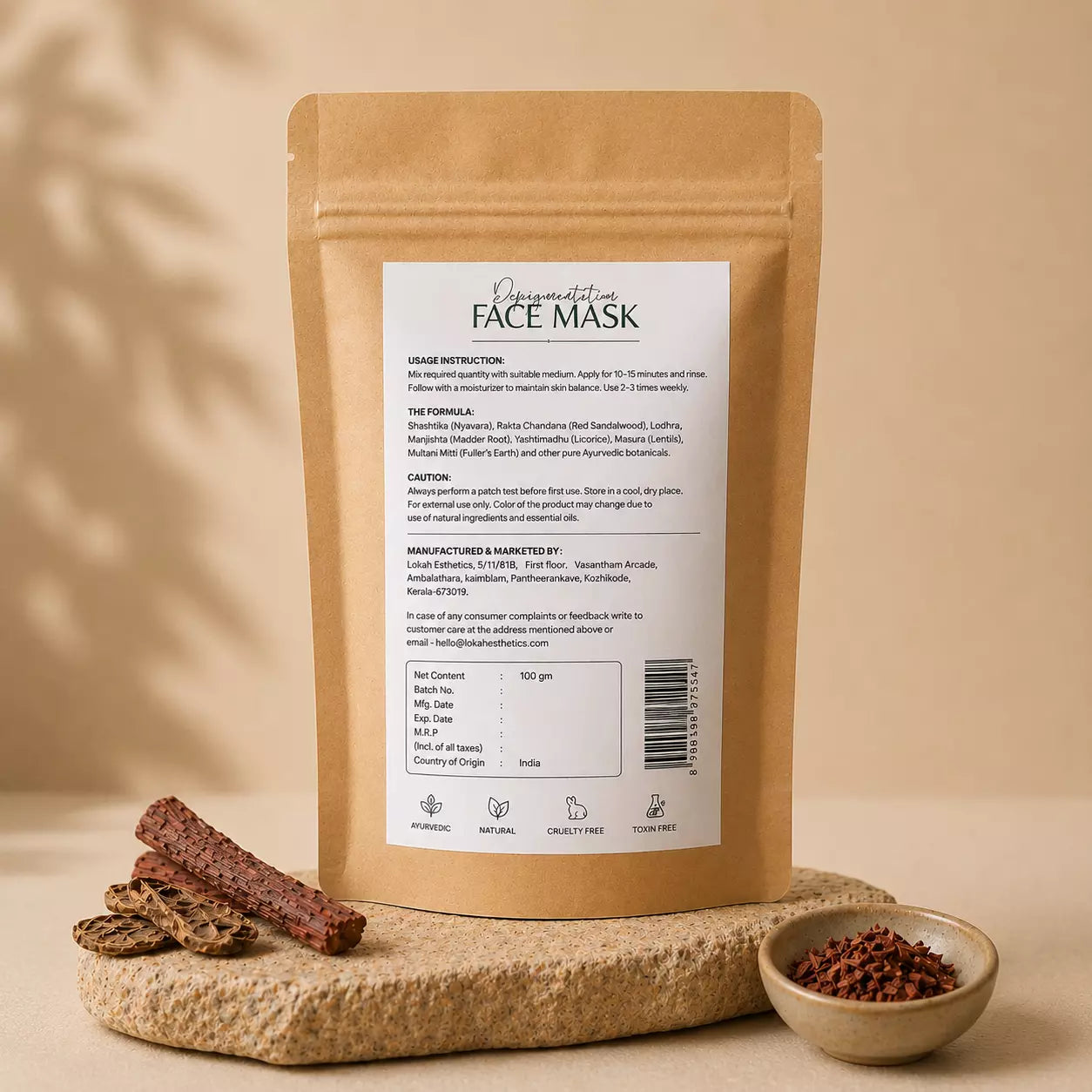 Lokah Esthetics Powder Face Mask (Depigmentation)